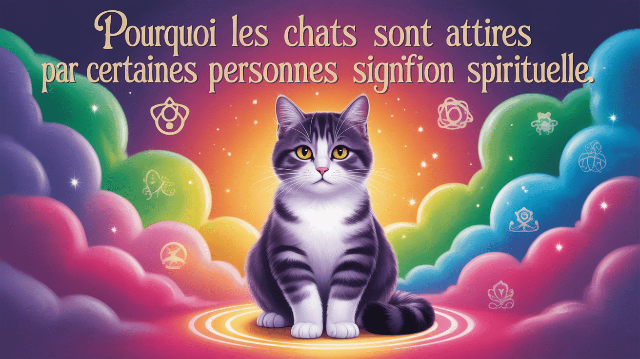 J'attire les chats signification spirituelle, chat mystique aura lumineuse