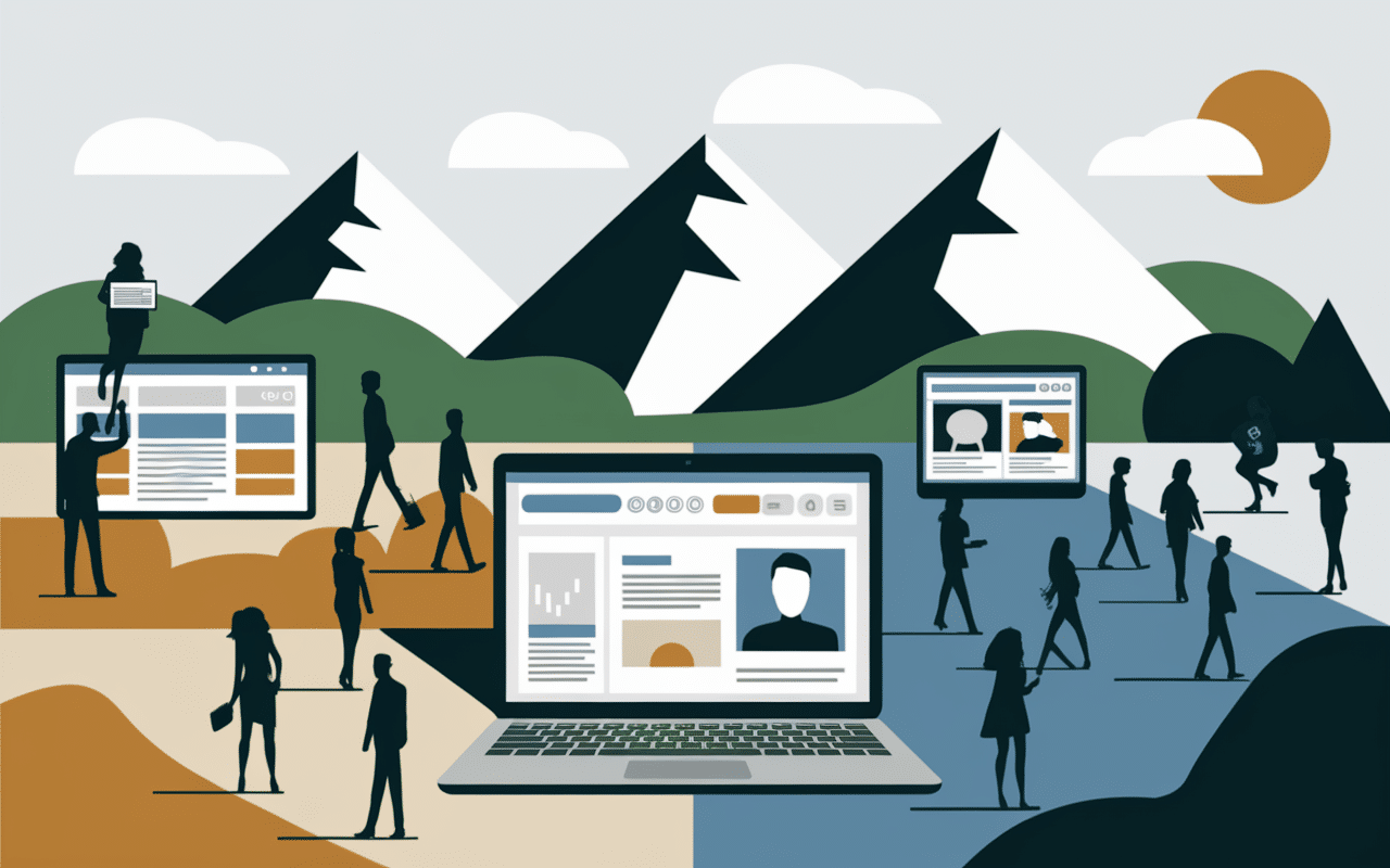 L'échelle de Jacob blog silhouette devant paysage Bourgogne digital