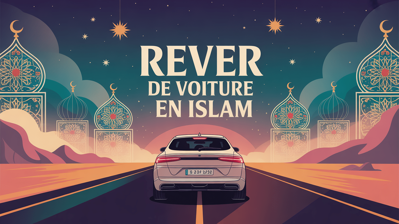 Rever de voiture islam illustration mystique route