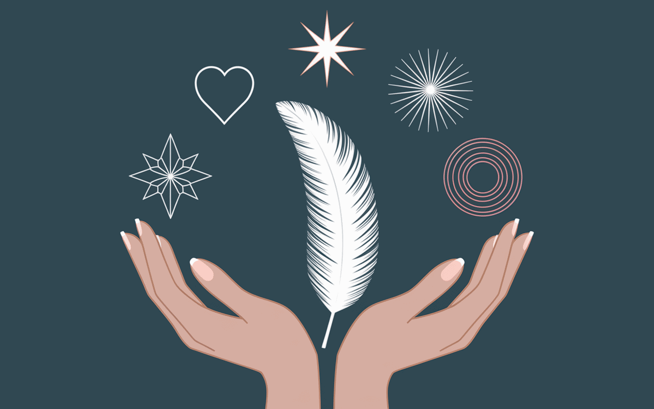 Trouver plume blanche réaction symboles spirituels