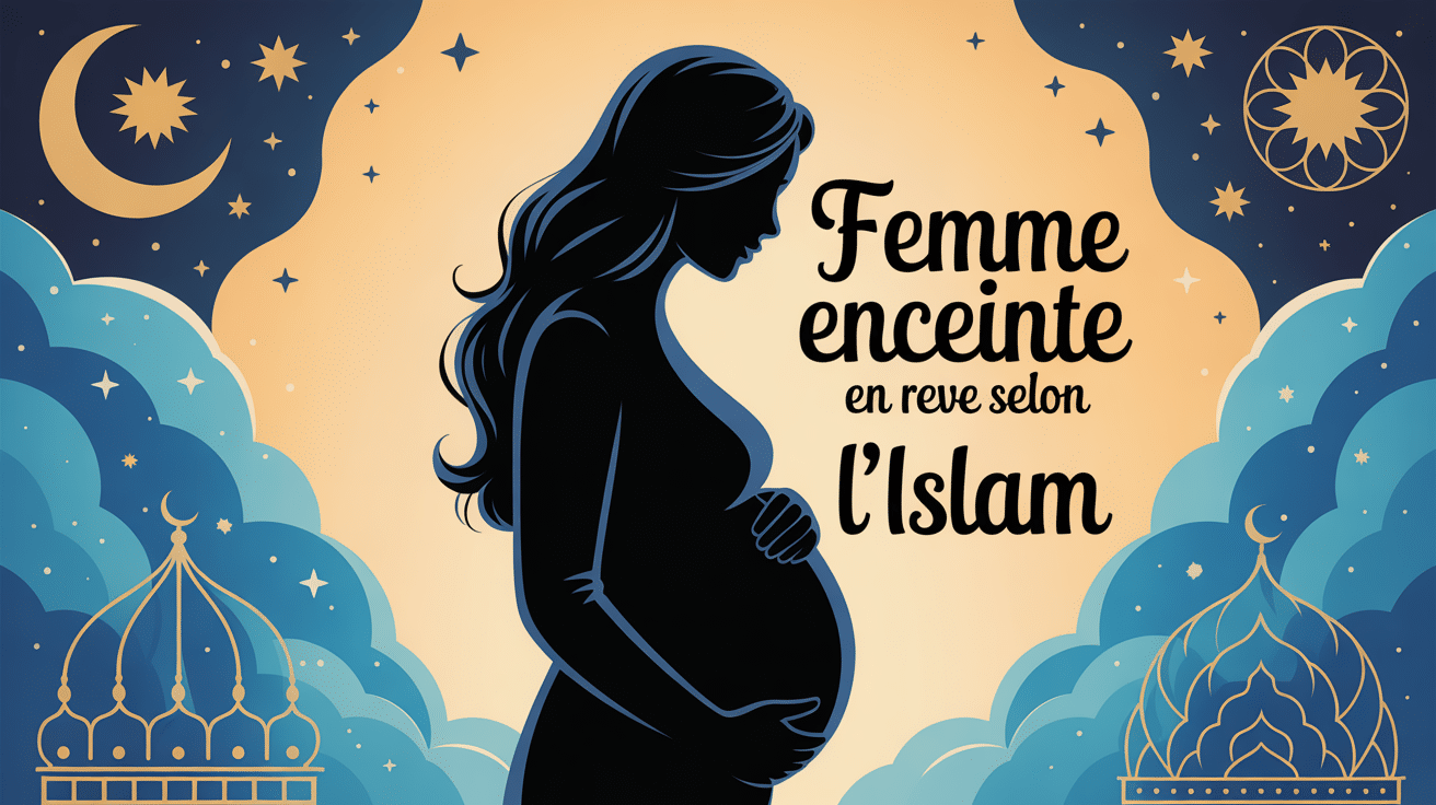 voir une femme enceinte en rêve islam illustration symbolique