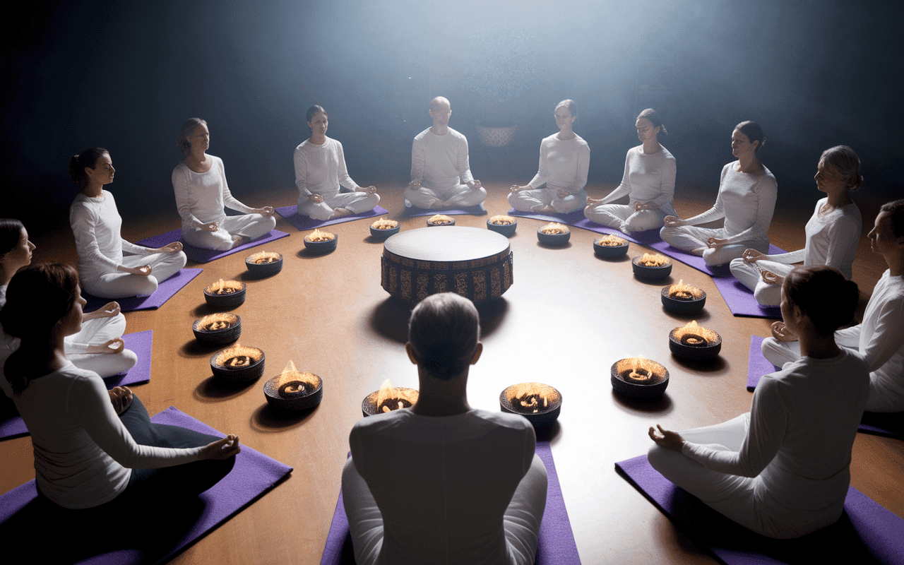 voyage chamanique préparation séance cercle tambour méditation