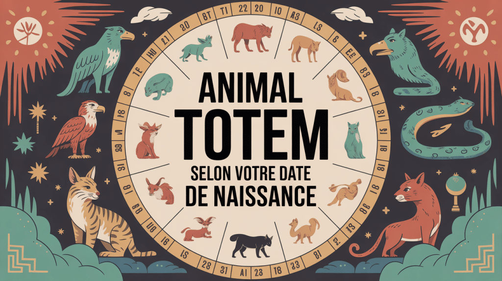 animal totem date de naissance illustration calendrier animaux