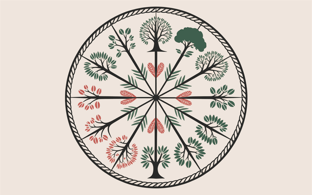 Astrologie celtique roue zodiacale arbres signes