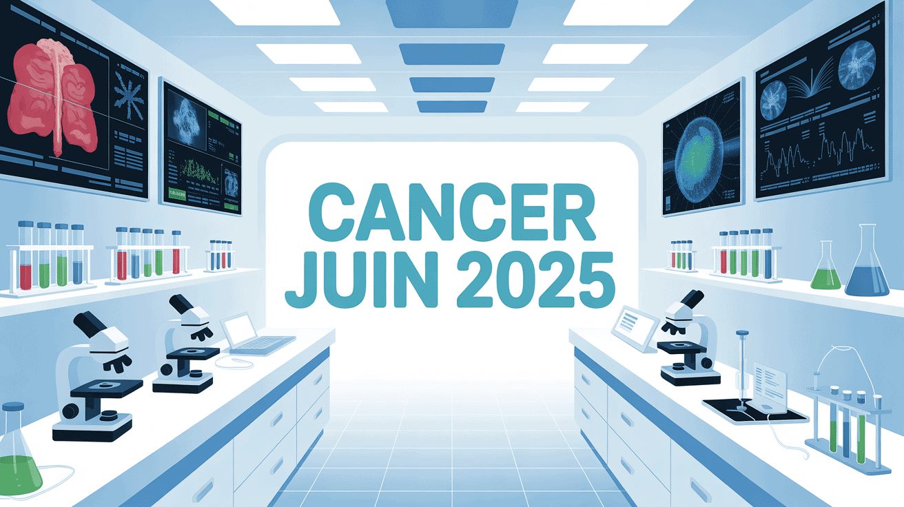 Illustration laboratoire cancer juin 2025 high-tech