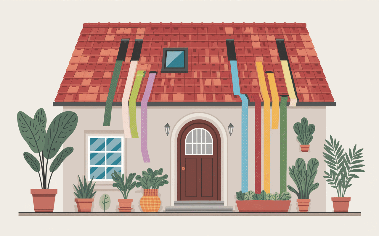 Chenille dans la maison signification entrée maison fenêtre porte plantes