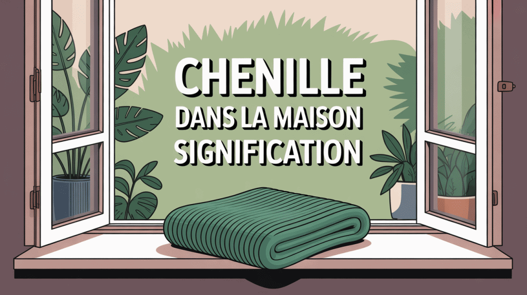 Chenille dans la maison signification rebord fenêtre maison moderne