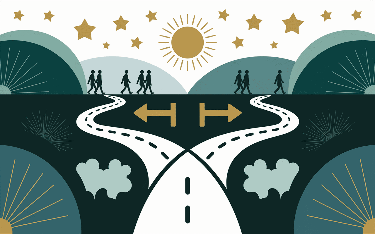 Flamme jumelle date de naissance chemin bifurqué boussole