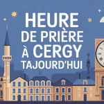 heure de priere cergy vue ville mosquee