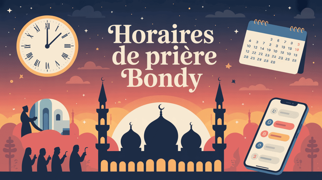heures de priere bondy illustration mosquee minaret
