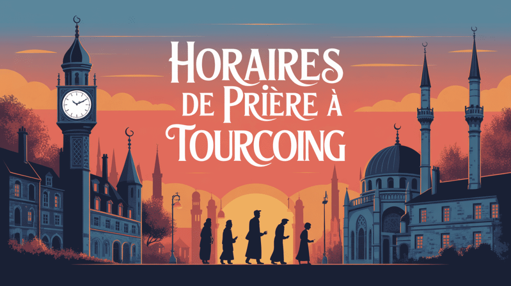 illustration ville nord minaret pour horaire priere tourcoing