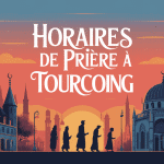 illustration ville nord minaret pour horaire priere tourcoing