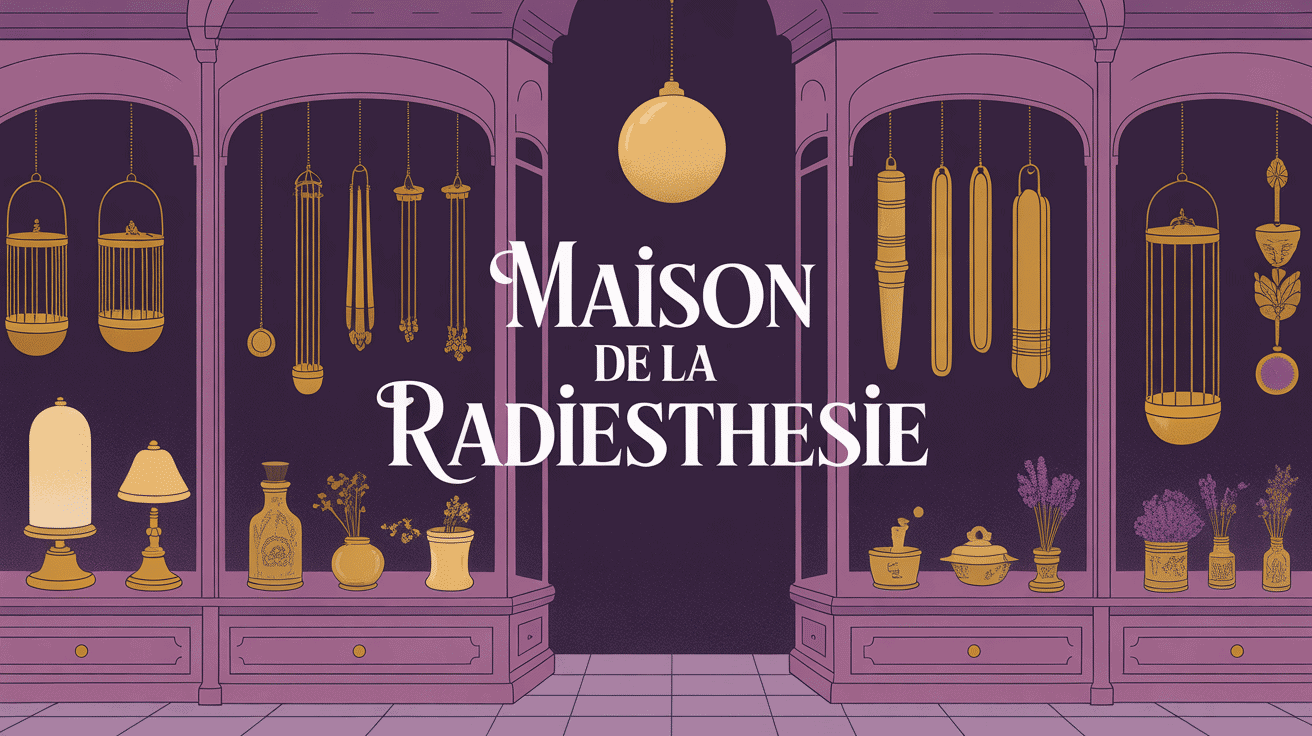 vitrine maison de la radiesthésie pendules baguettes
