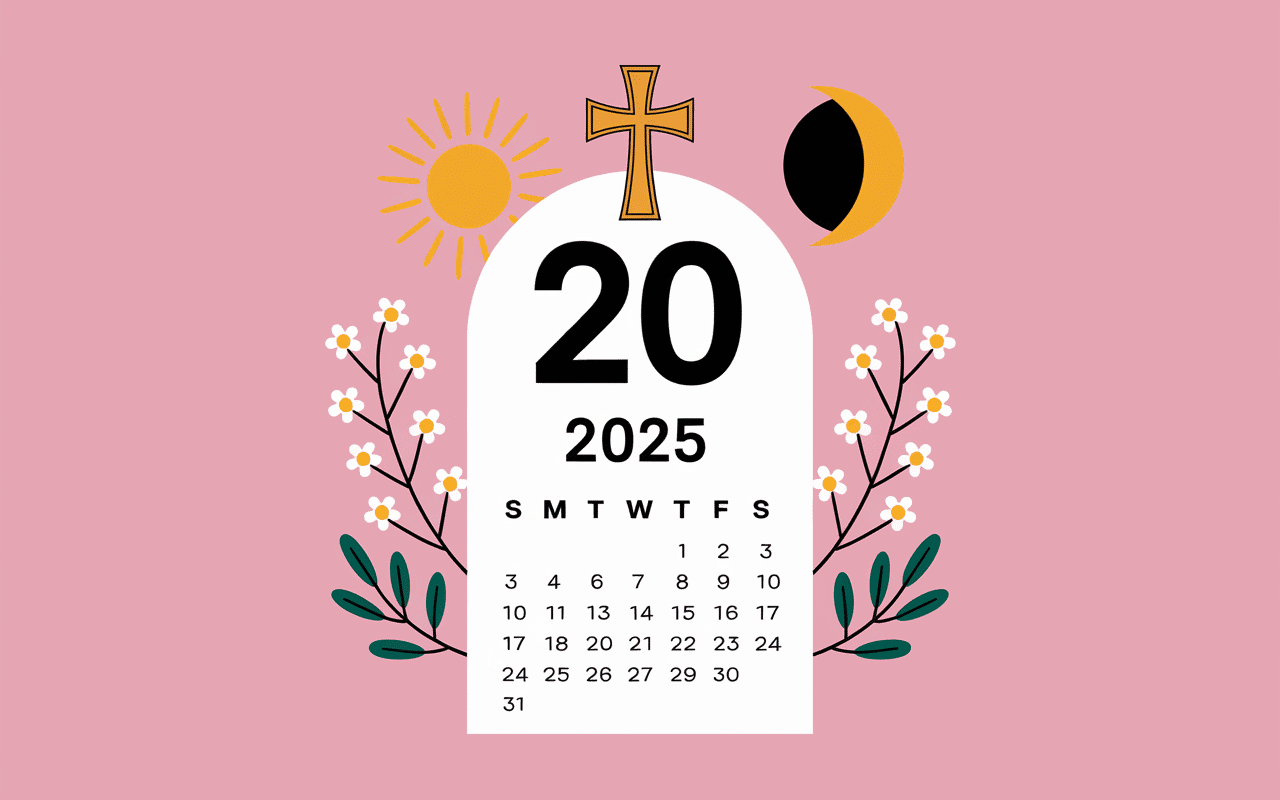 Calendrier avril 2025 croix paques chretienne 2025
