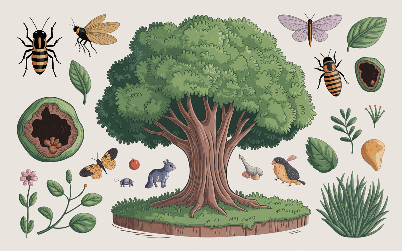 Schéma pivert dans le jardin signification écosystème