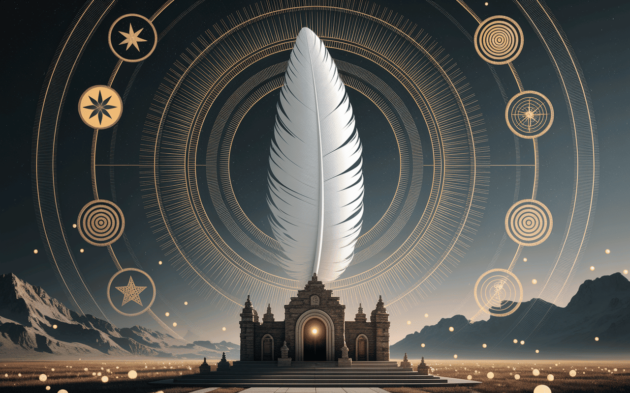Plume blanche signification sur autel et symboles spirituels