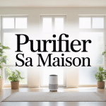 Image moderne purifier sa maison avec plantes purificatrices et purificateur d'air