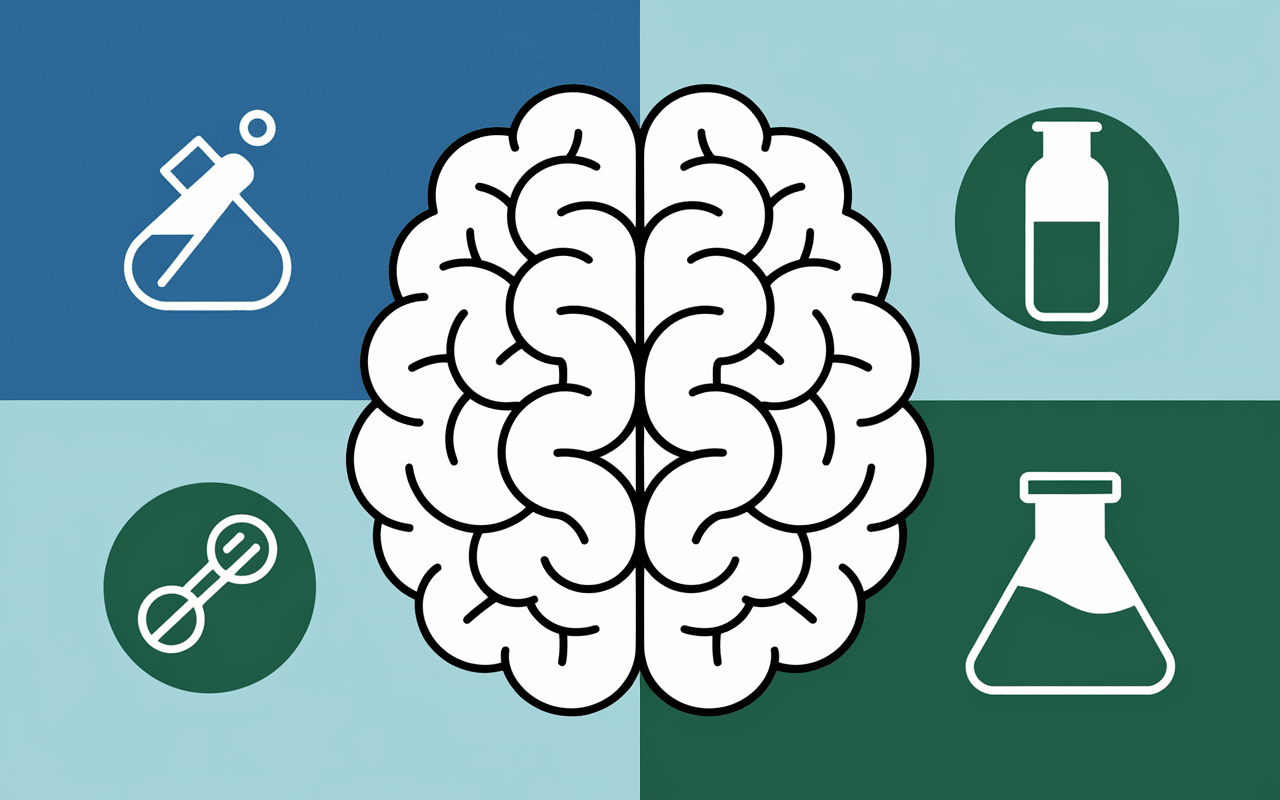 Image apaisante cerveau stylisé reve de cracher du sang