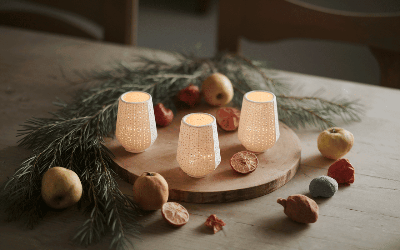 photo yule 2024 rituel bougies sapin nature