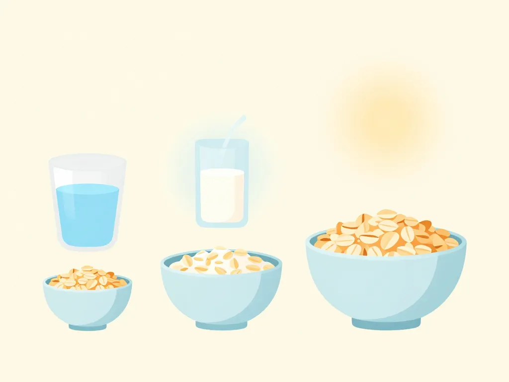 calorie flocon d avoine différents bols et portions