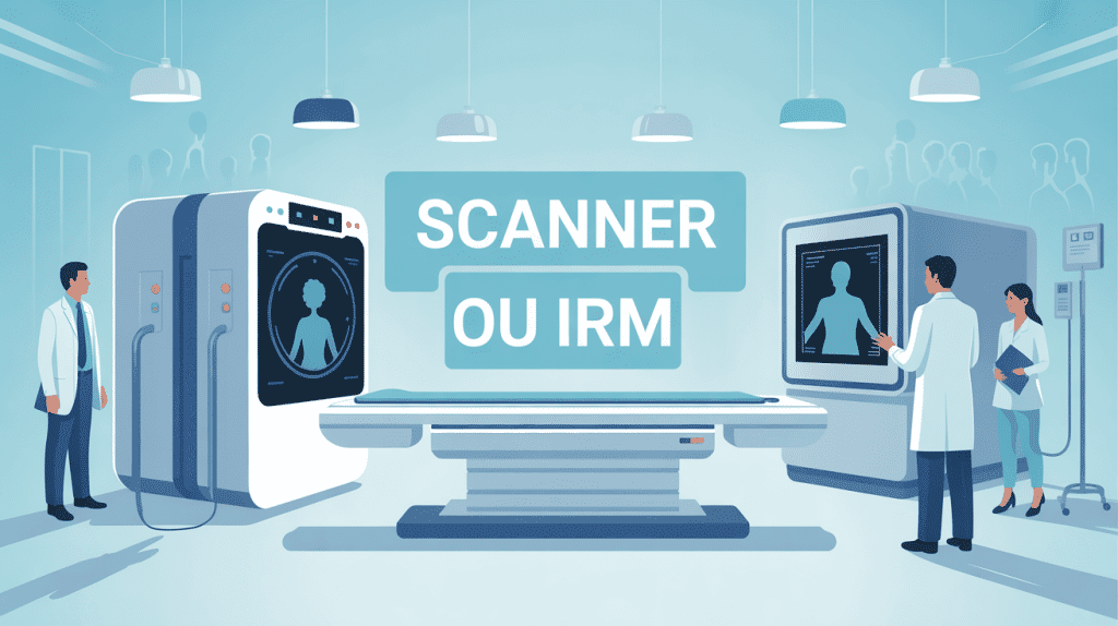 Différence entre scanner et irm illustration moderne