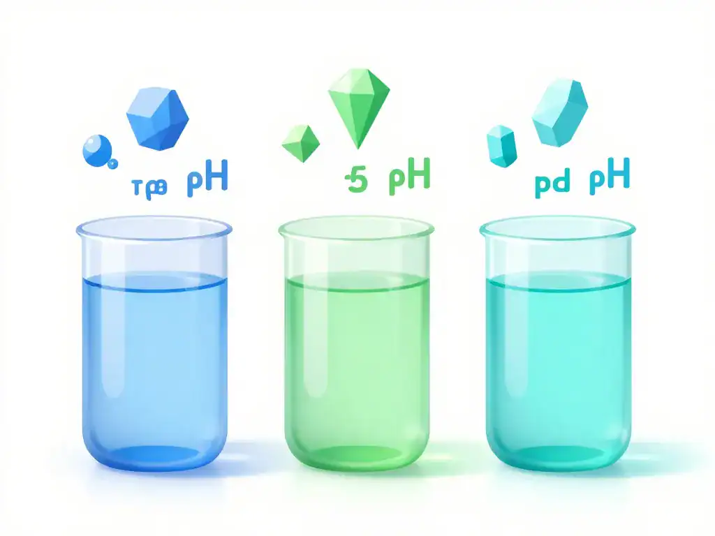 Diagramme concept eau alcaline, robinet et minérale