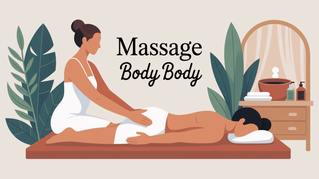 illustration massage body body ambiance relaxante