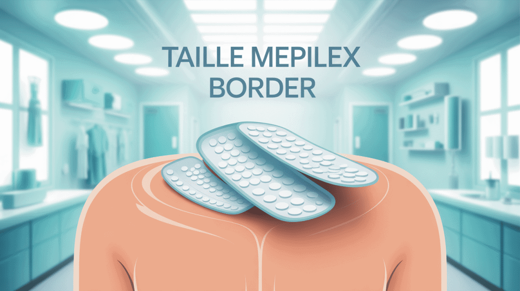 illustration mepilex border taille sur peau