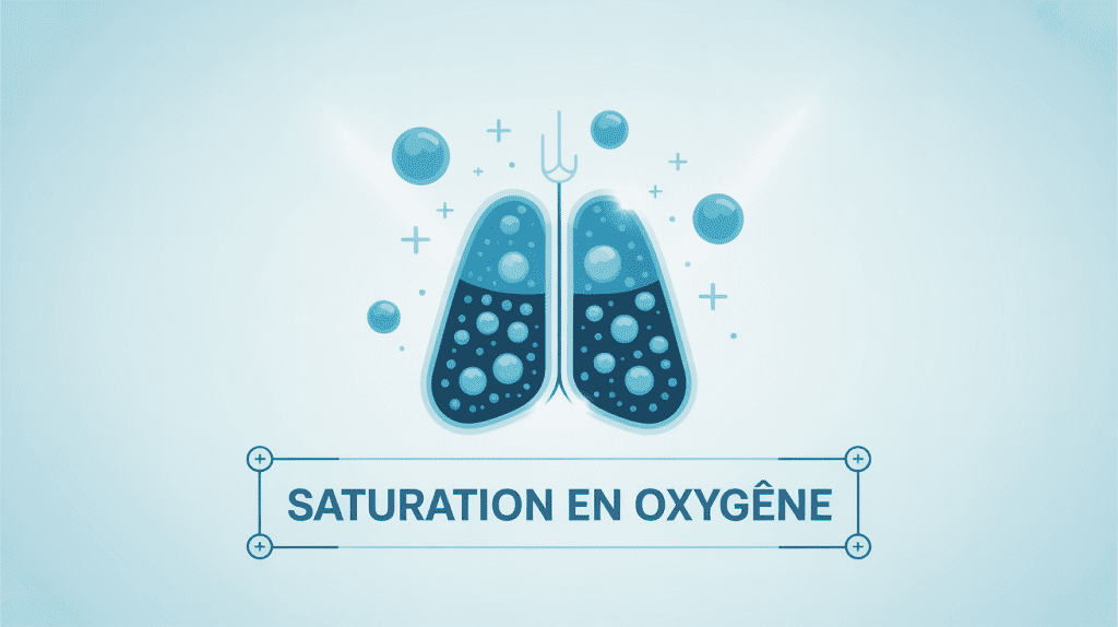 saturation en oxygène illustration poumons santé