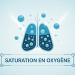 saturation en oxygène illustration poumons santé