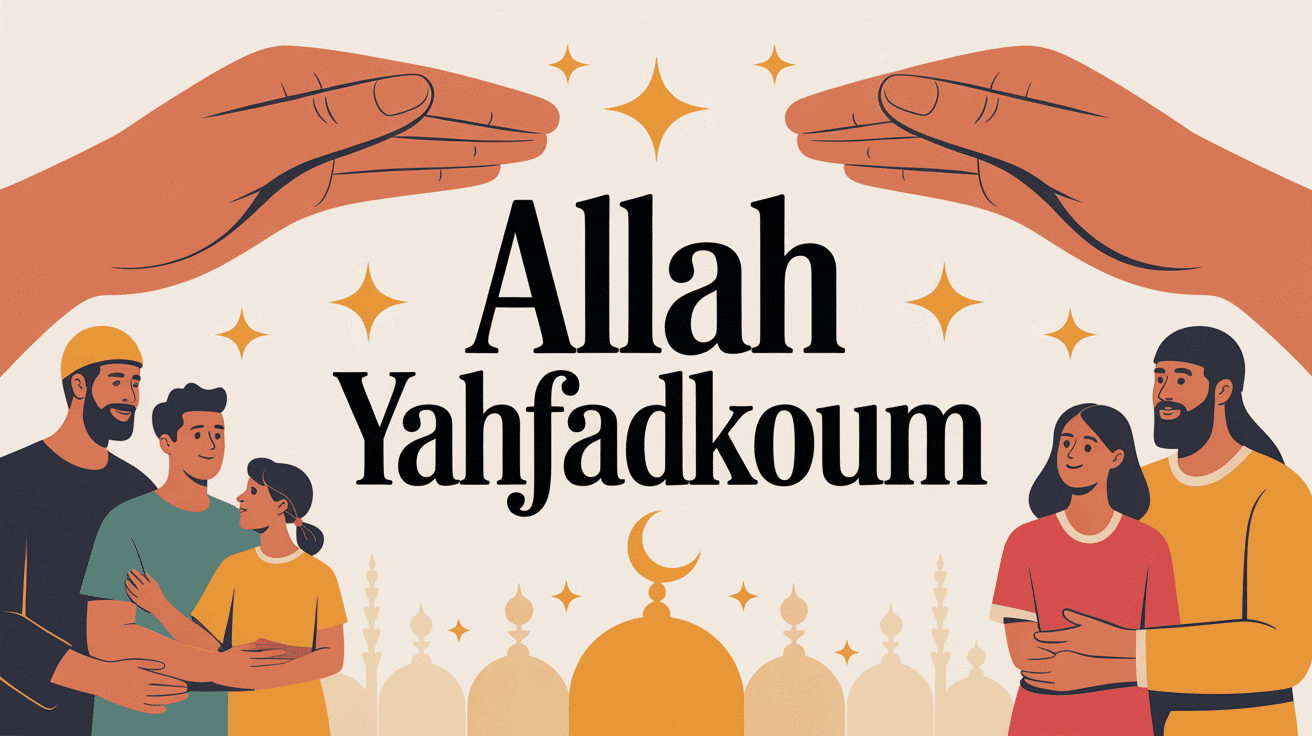 allah yahfadkoum signification image main protectrice famille