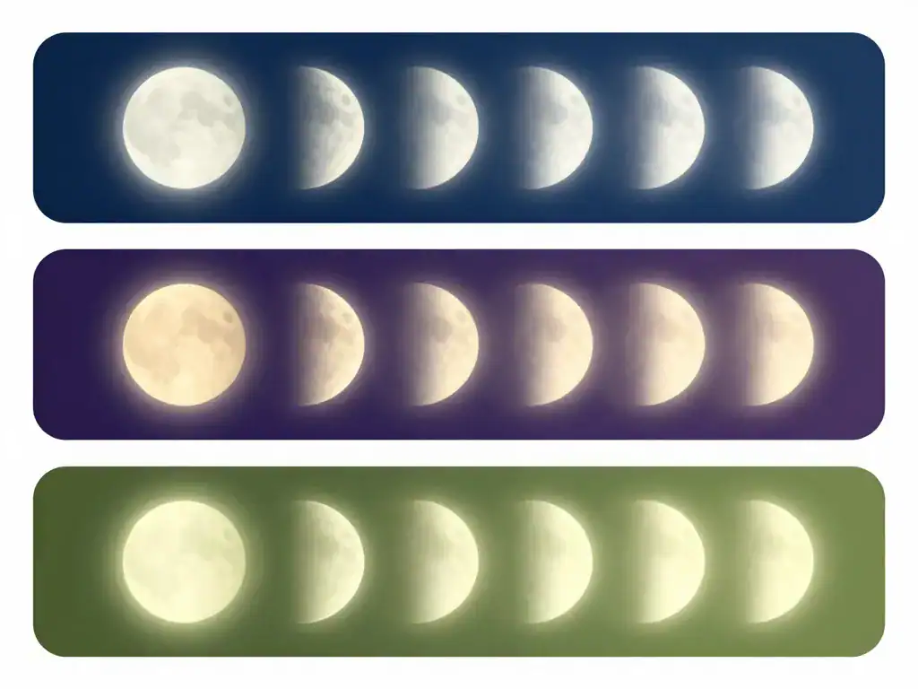 diagramme des phases du calendrier lunaire 2019
