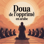 doua de l'opprimé en arabe illustration prière résilience