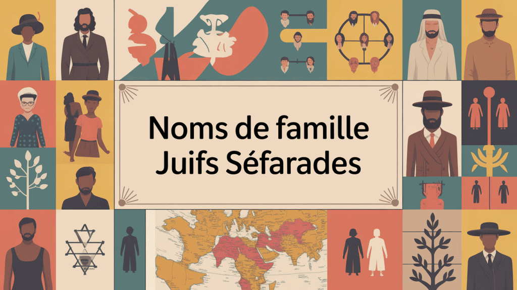 Illustration principale sur les noms de famille juifs séfarades origines et diversité