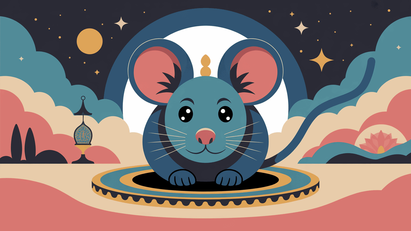 illustration rever de souris islam atmosphere spirituelle