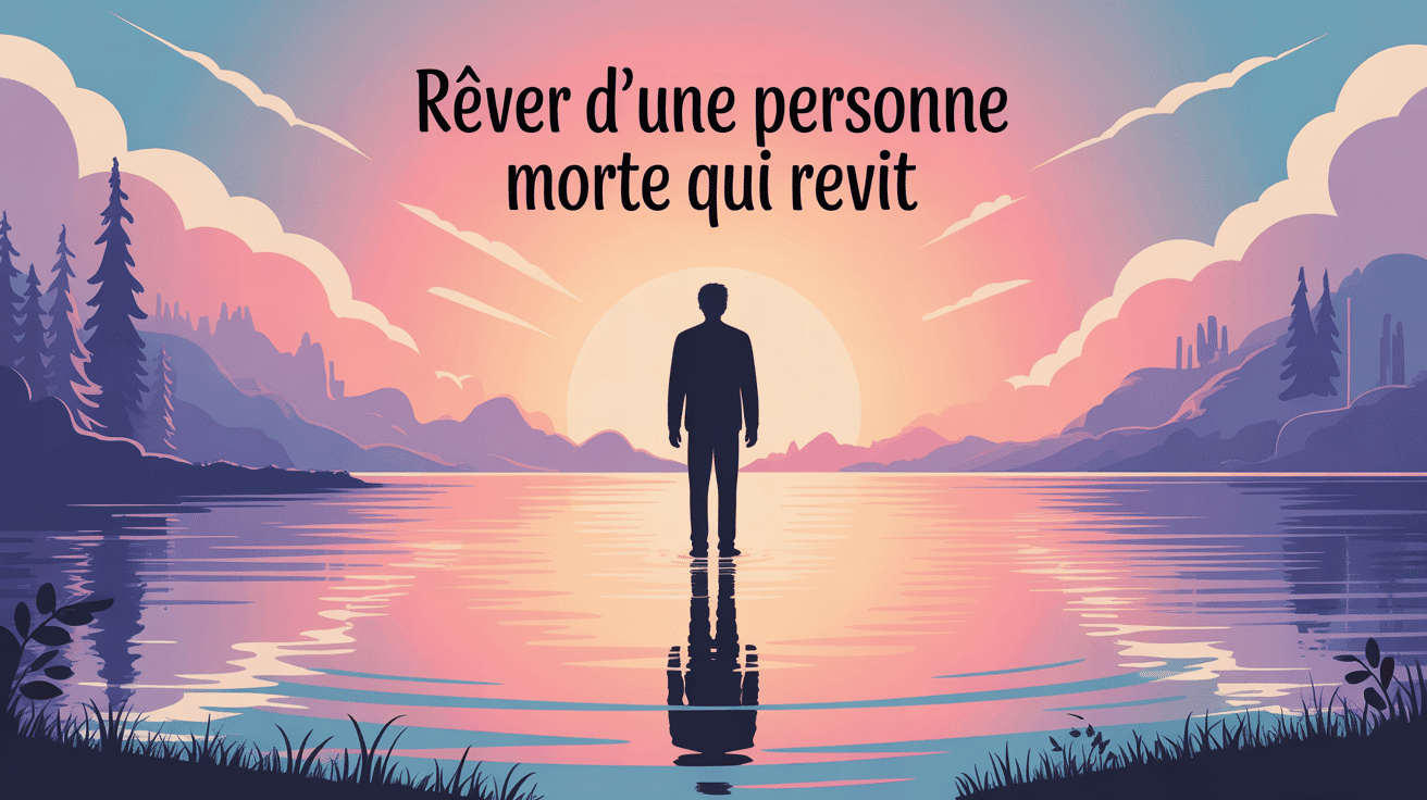 illustration rêve personne morte qui revit ambiance douce