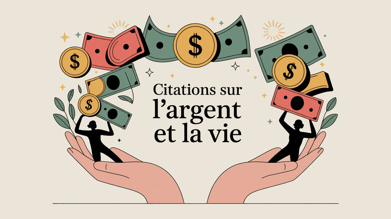 Citations sur l'argent et la vie image symbolique positive