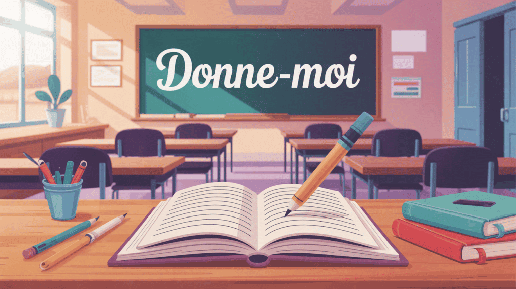 illustration donnes moi usage grammaire française