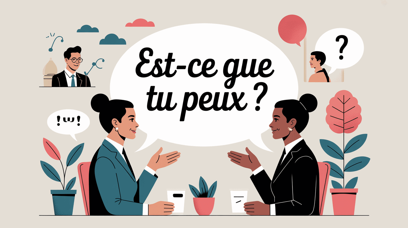 es ce que tu peux conversation polie illustration