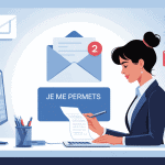 illustration je me permets politesse écrite professionnelle bureau