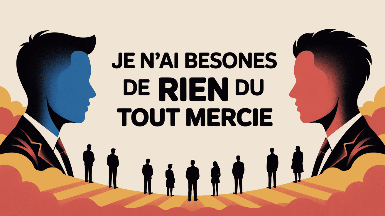 illustration refus poli je n'ai besoin de rien du tout merci