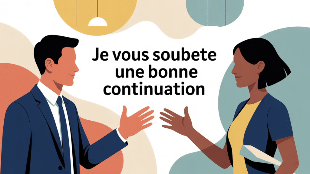 illustration professionnelle je vous souhaite une bonne continuation