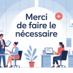 illustration professionnelle merci de faire le nécessaire