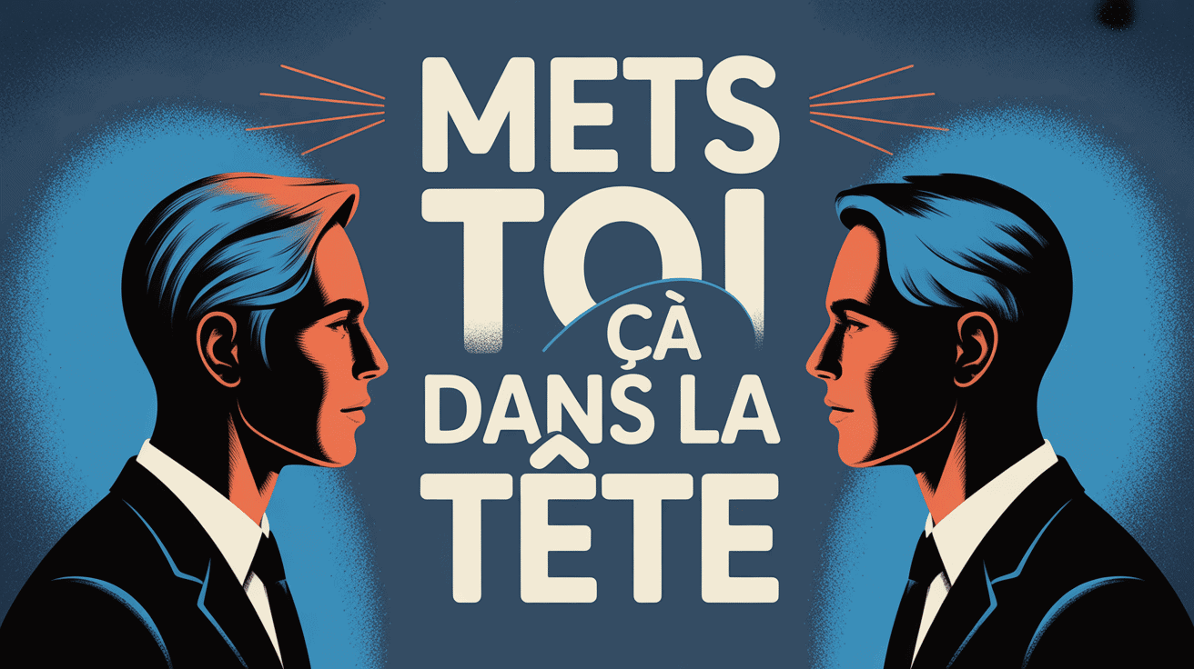 illustration mets toi ça dans la tête communication