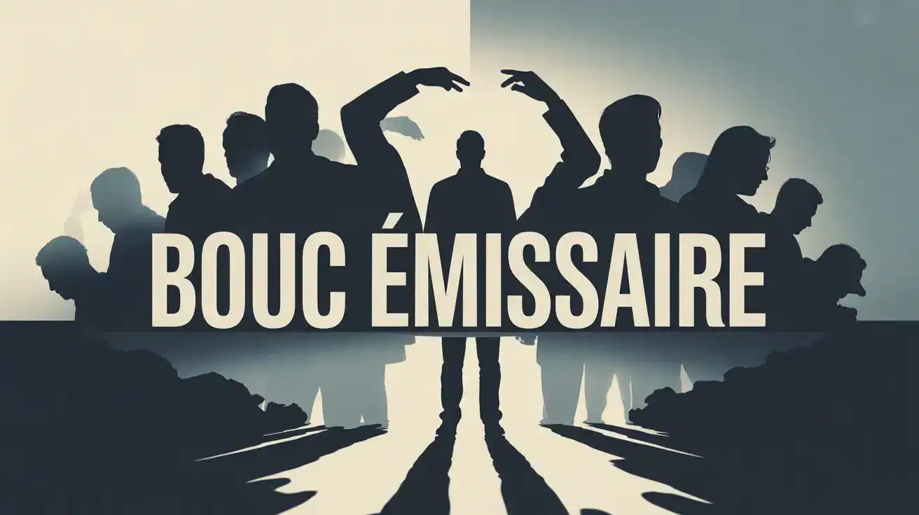 silhouette isolée symbole bouc émissaire