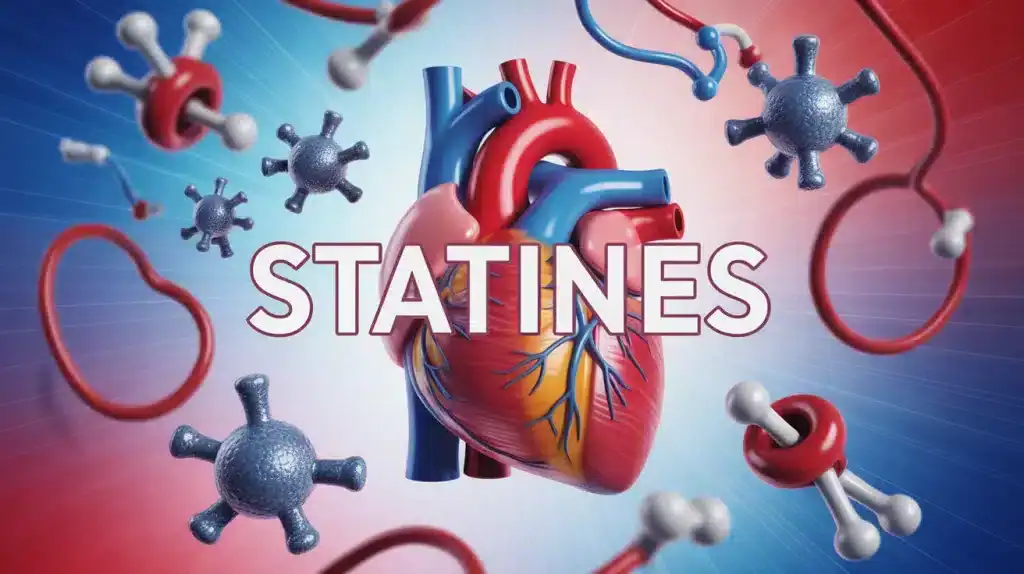 Illustration statines cœur et santé cardiovasculaire