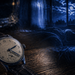 heure miroir 02h22 montre sur table bois