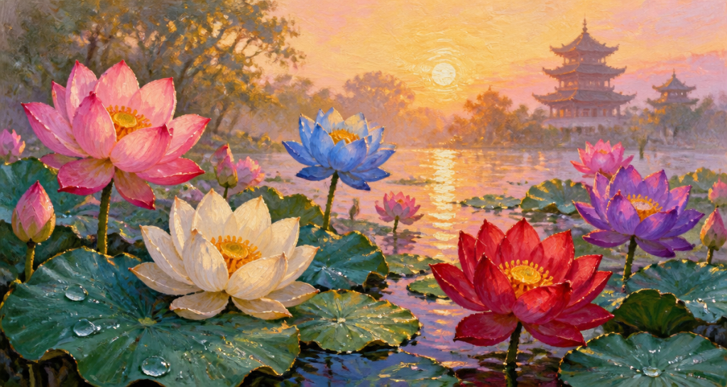 Signification de la fleur de lotus : 5 couleurs et secrets d&rsquo;une résilience millénaire