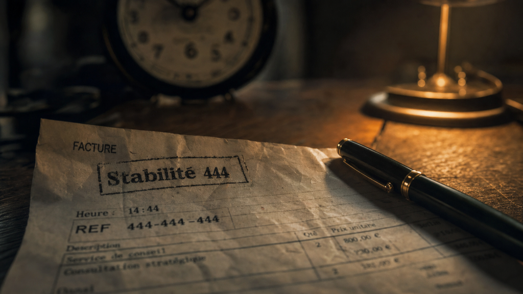444 signifie stabilité, structure et guidance intérieure