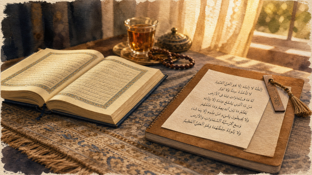 Ayat al-Kursi, 3 sourates et deux formules simples pour l’invocation du matin